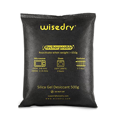 Rechargeable Silica Gel Car Dehumidifier 500g 2-Pack Moisture Absorber