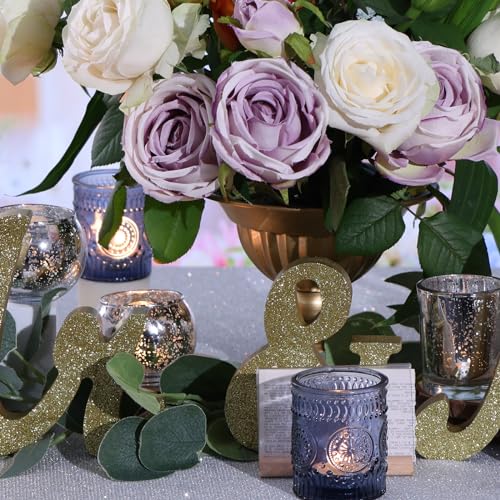 DEVI 48Pcs Mercury Glass Votive Candle Holders – Silver Assorted Round & Teardrop Styles