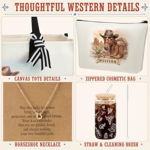 Chunful Western Cowgirl Gift Set for Women - Accessories & Apparel