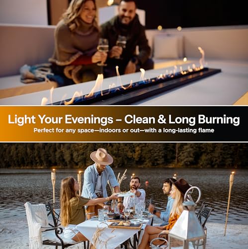 Citronella Tiki Torch Fuel - 2 Pack, 1 Gallon Bottles for Outdoor Use