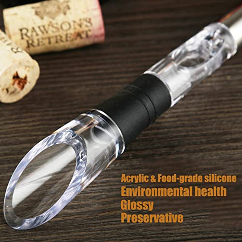 DERGUAM 3-in-1 Wine Chiller Stick with Aerator & Pourer - Fits All Standard Bottles