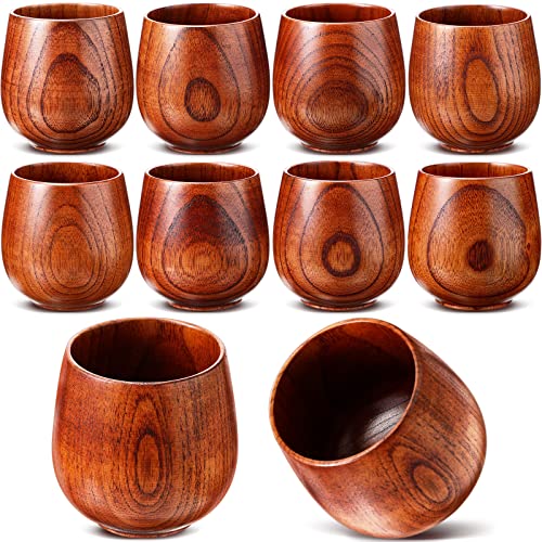 Gerrii Wooden Tea & Coffee Mug Set 6 oz - Rustic Japanese Style Drinkware