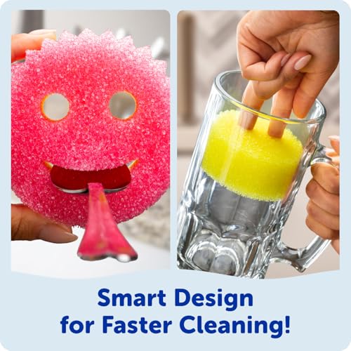 Scrub Mommy Dual-Sided Non-Scratch Cleaning Sponges 3 Pack
