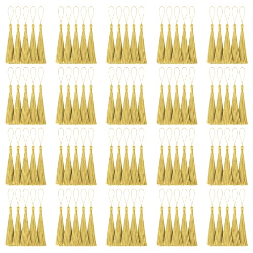 100pcs Decorative Tassels for DIY Crafts, Bookmarks, and Jewelry Making