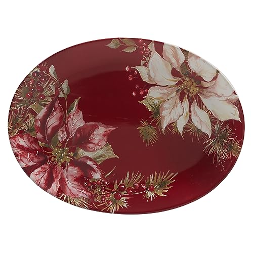 Certified International Winters Joy 16x12 Inch Holiday Serving Platter