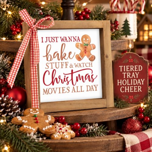 Gingerbread Christmas Sign for Tree, Table, Kitchen, Wall Decor