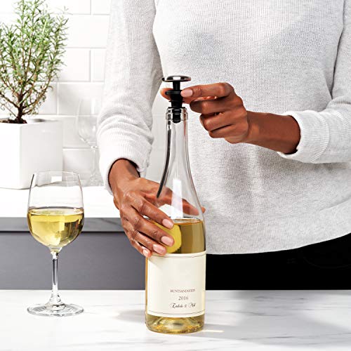 Leakproof Expanding Wine Stopper (2-Pack) - Stainless Steel Bottle Sealer
