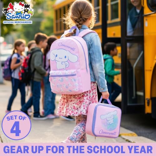 Cinnamoroll Kids Backpack Set with Lunch Bag, Water Bottle & Pencil Case - Multi Cinnamoroll