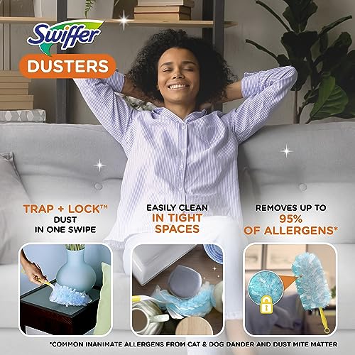 Swiffer Dusters Refill Unscented 18 Count | Feather & Microfiber Dusting Wipes