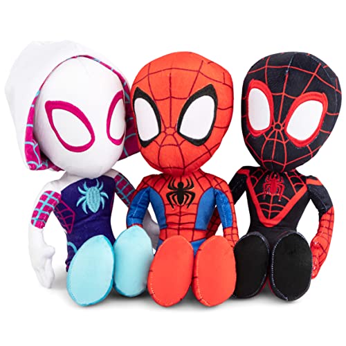 Red Spiderman Plush Pillow Buddy for Kids - 17 Inch Microfiber Support Cushion, Spidey & His Amazing Friends