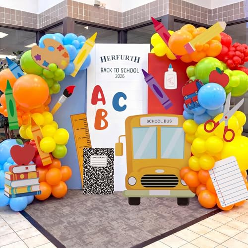 21-Piece Large Back to School Cardstock Cutouts for Classroom Decorations