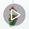 Christopher Radko Hand-Crafted European Glass Christmas Tree Ornament - Chilly Christmas Pickle Gem