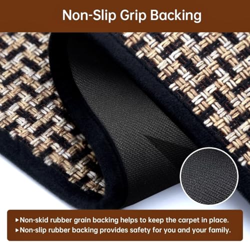 Non-Slip Kitchen Rug and Mat Set - 2 Piece Absorbent Cushioned Floor Mats