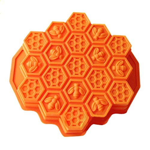 17-Hole Silicone Honeycomb Cake Mold Non-Stick Baking Pan for Desserts