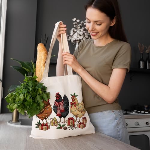 LZYRF Christmas Chicken Reusable Holiday Gift Bags Party Favors