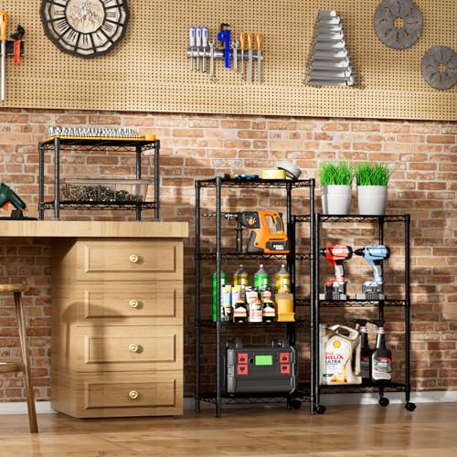 Small 2-Tier Metal Wire Standing Shelf Floor Organizer Rack