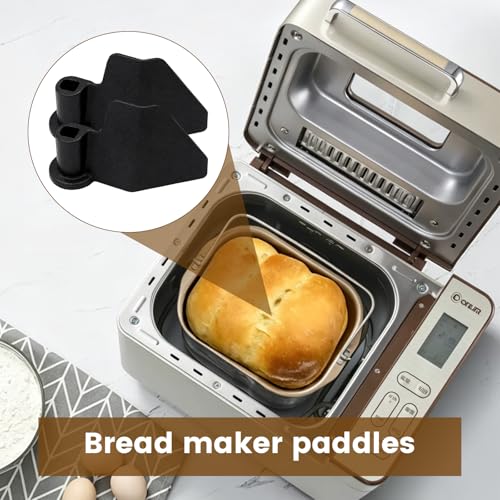 Non-Stick Bread Maker Kneading Paddle Blade - 2 Pack Aluminum Alloy