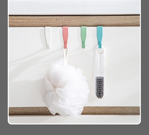 Eywlwaar Over The Cabinet Door Hooks - 4-Pack Single Hook for Easy Organization | Fits Doors Up to 0.8 Inch Thick