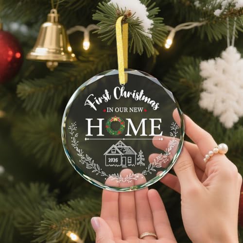 SICOHOME New Home Christmas Ornament 2026 - Housewarming Gift, Holiday Decor, Variation: Home a