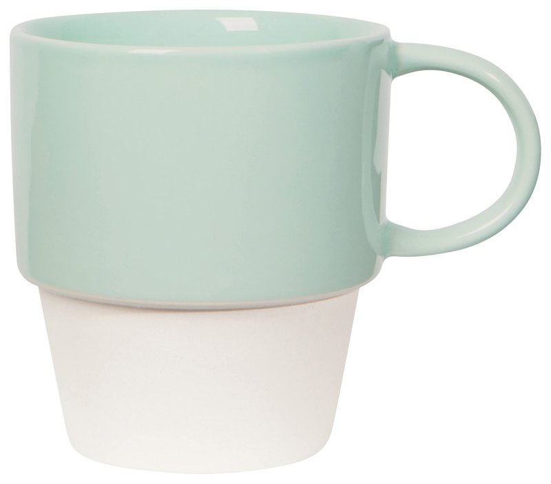 Now Designs Stoneware Nesting Mugs, Set of 4, Flora