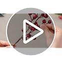 Norme Matte Burgundy 12 Pcs Christmas Berry Picks 16" Glitter Stems (Variation: Matte Burgundy)