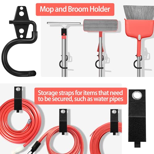 18-Pack Heavy Duty Garage Hooks - Anti-Slip Wall Mount Storage Hooks