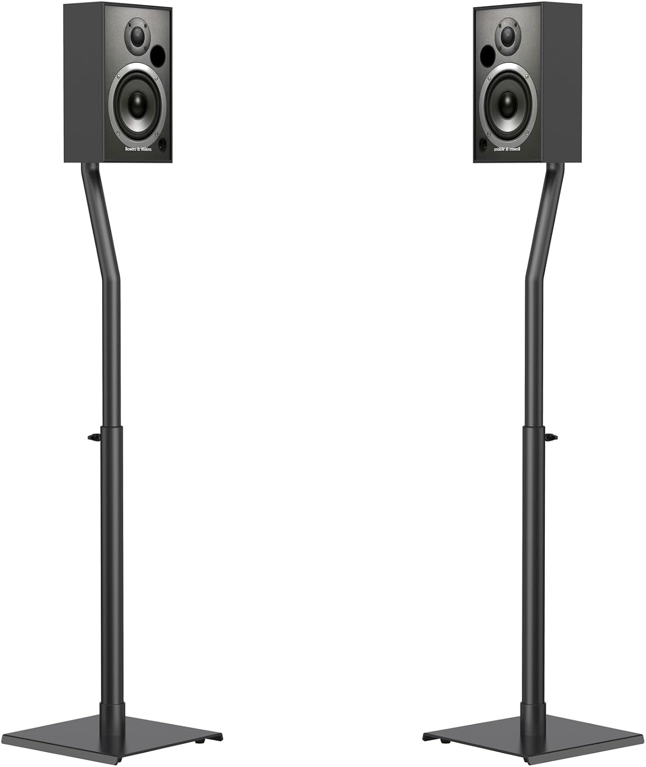 USX MOUNT Universal Speaker Stands - Height Adjustable 30" to 39" for Satellite & Bookshelf Speakers | Supports Up to 11 lbs (Pair)