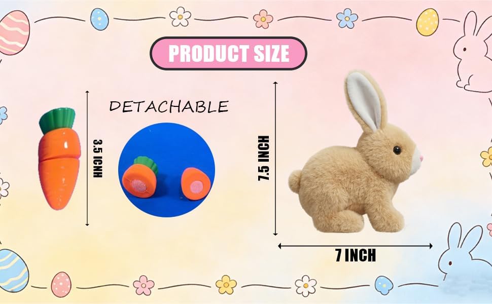 Skiennix Realistic Hopping Bunny Toy - Wiggling Ears & Twitching Mouth for Kids | New Version