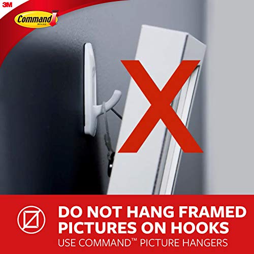 Medium Adhesive Hooks with Strips - No Tools Required, Damage-Free Organization