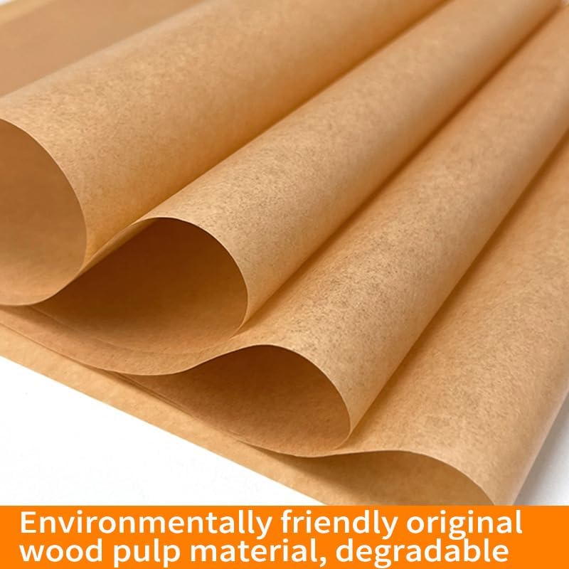 Precut Parchment Paper - Non-Stick Baking Sheets for Air Frying & Grilling | 200 Pcs, 12 x 16 Inch