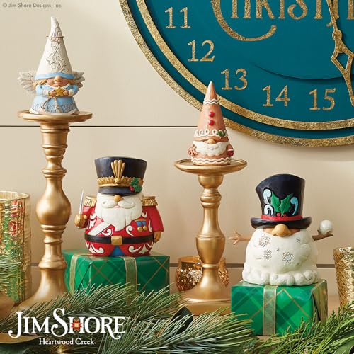 Enesco Jim Shore Heartwood Creek Gingerbread Gnome Figurine, 4.1 Inch, Multicolor