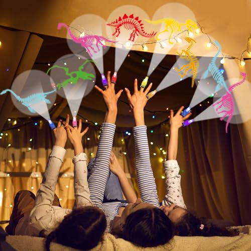 36-Piece Dinosaur LED Finger Lights Projection Toys for Party Favors