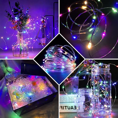 8 Pack Battery Operated Fairy Lights 7Ft 20 LED Waterproof Twinkle String Lights