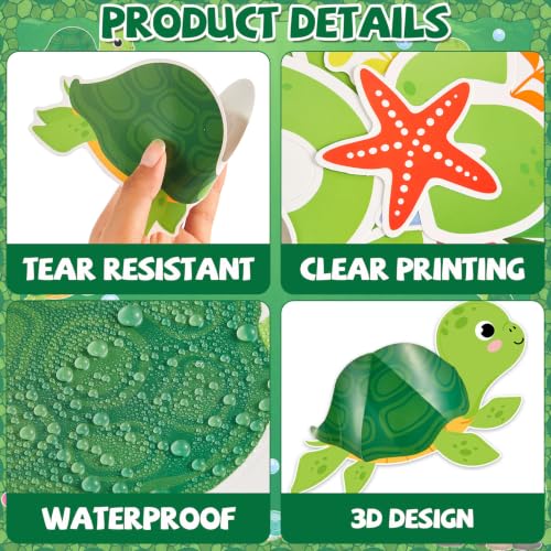 3D Sea Turtle Bulletin Board Decoration Set for Classroom and Office