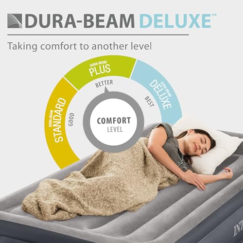Twin Air Mattress with Built-In Electric Pump & Pillow - 16.5" Raised