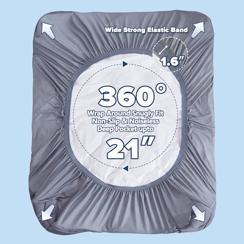 Queen Mattress Pad for Back Pain Relief - Cooling Quilted Topper