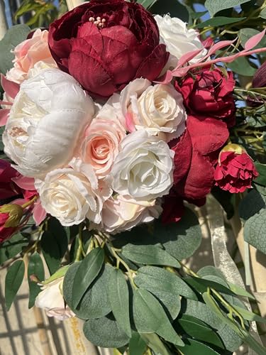 Artificial Flower Swag Set for Wedding Arch and Welcome Sign Decor