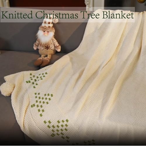Xmas Tree Christmas Throw Blanket 50x60 Soft Knit Holiday Couch Blanket
