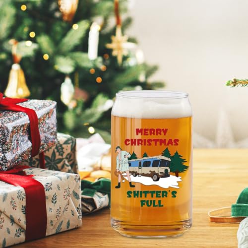 Arsemica 16oz Funny Christmas Beer Glass - Cousin Eddie Holiday Mug Gift