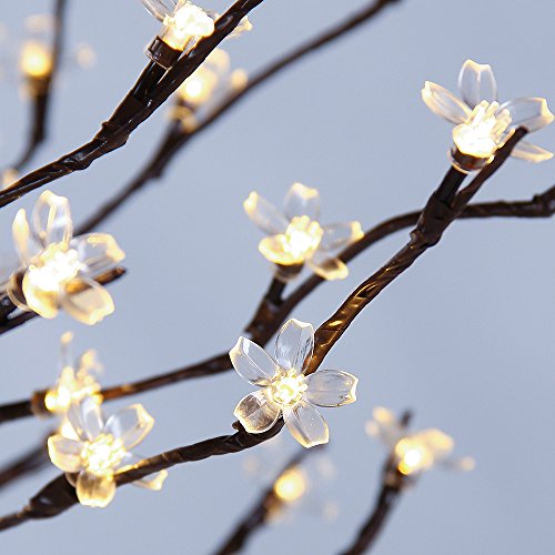 Lightshare 5ft Cherry Blossom LED Tree – Warm White, Indoor/Outdoor Decor