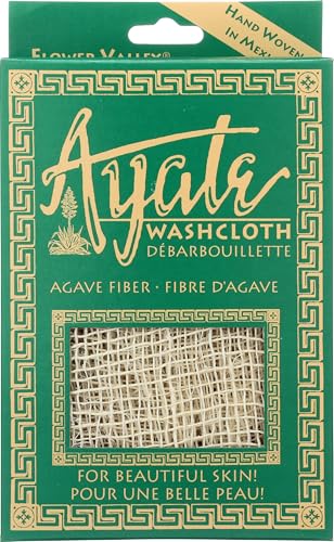 Ayate Exfoliating Washcloth - 1 Count Agave Fiber Loofah Alternative for Face & Body