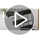 5-Tier Slim Rolling Storage Cart with Pull-Out Baskets and Lockable Wheels