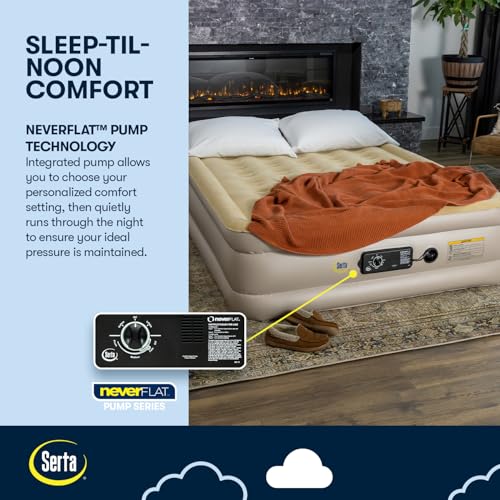 Raised Queen Air Mattress with Built-in Dual Pump - 18 Inch Airbed