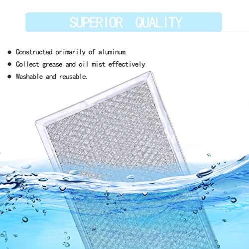 Microwave Grease Filter Replacement, 13-inch x 6-inch, 2-Pack