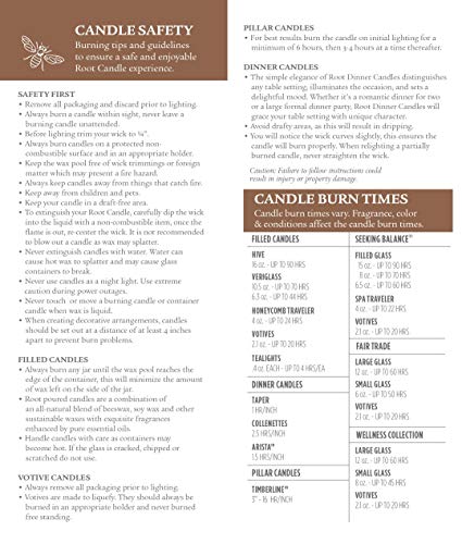 Root Unscented Timberline Collenette Candles - Dark Olive, 5-Inch, Pack of 8