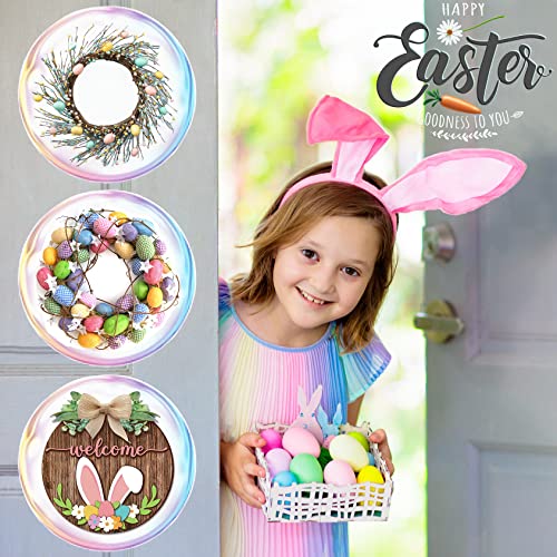 15-Inch Clear Wreath Hangers for Front Door - 2 Pack Over the Door Hooks