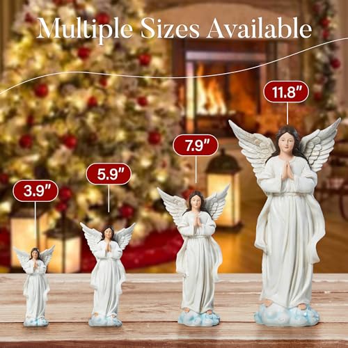 13-Piece Christmas Nativity Set - 3.9" Hand-Painted Resin Tabletop Figurines