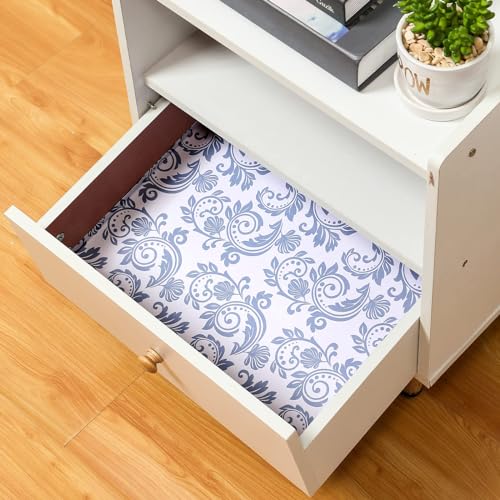 20 Sheets Scented Drawer Liners - Floral Fragrant Shelf Paper 14 x 19.5 Inch