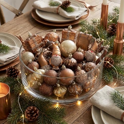 Valery Madelyn 100ct Christmas Ball Ornaments Set – Large Luxury Bronze Royal
