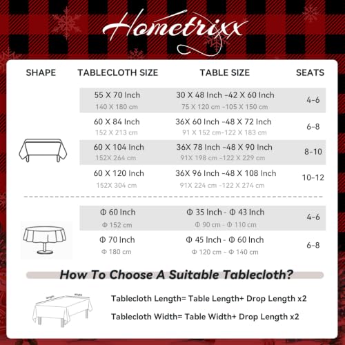 Christmas Tree Plaid Truck Gift Rectangle Table Cloth 55x70in Red Plaid - hometrixx